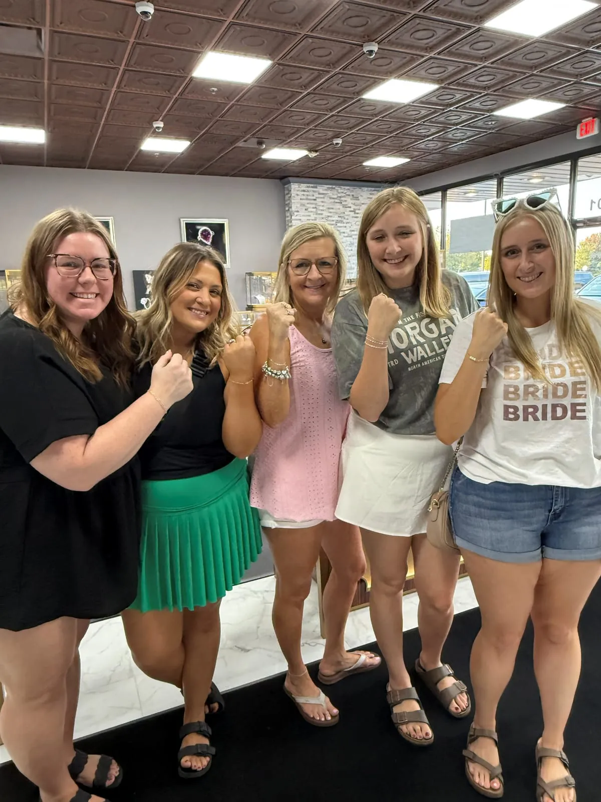 Group at a permanent jewelry party
