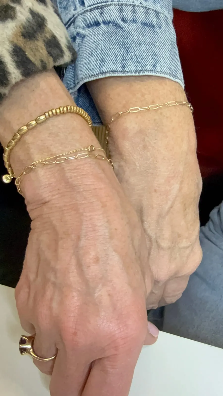 Friends with matching permanent jewelry