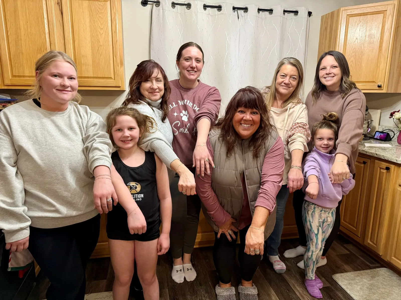 Group at a permanent jewelry party