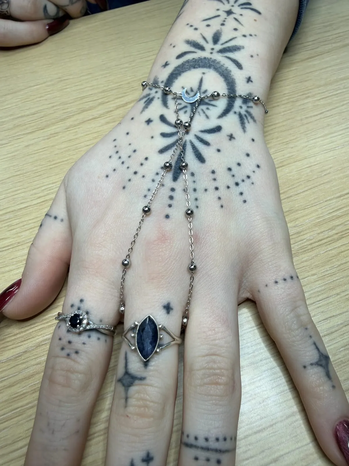 Permanent hand chain