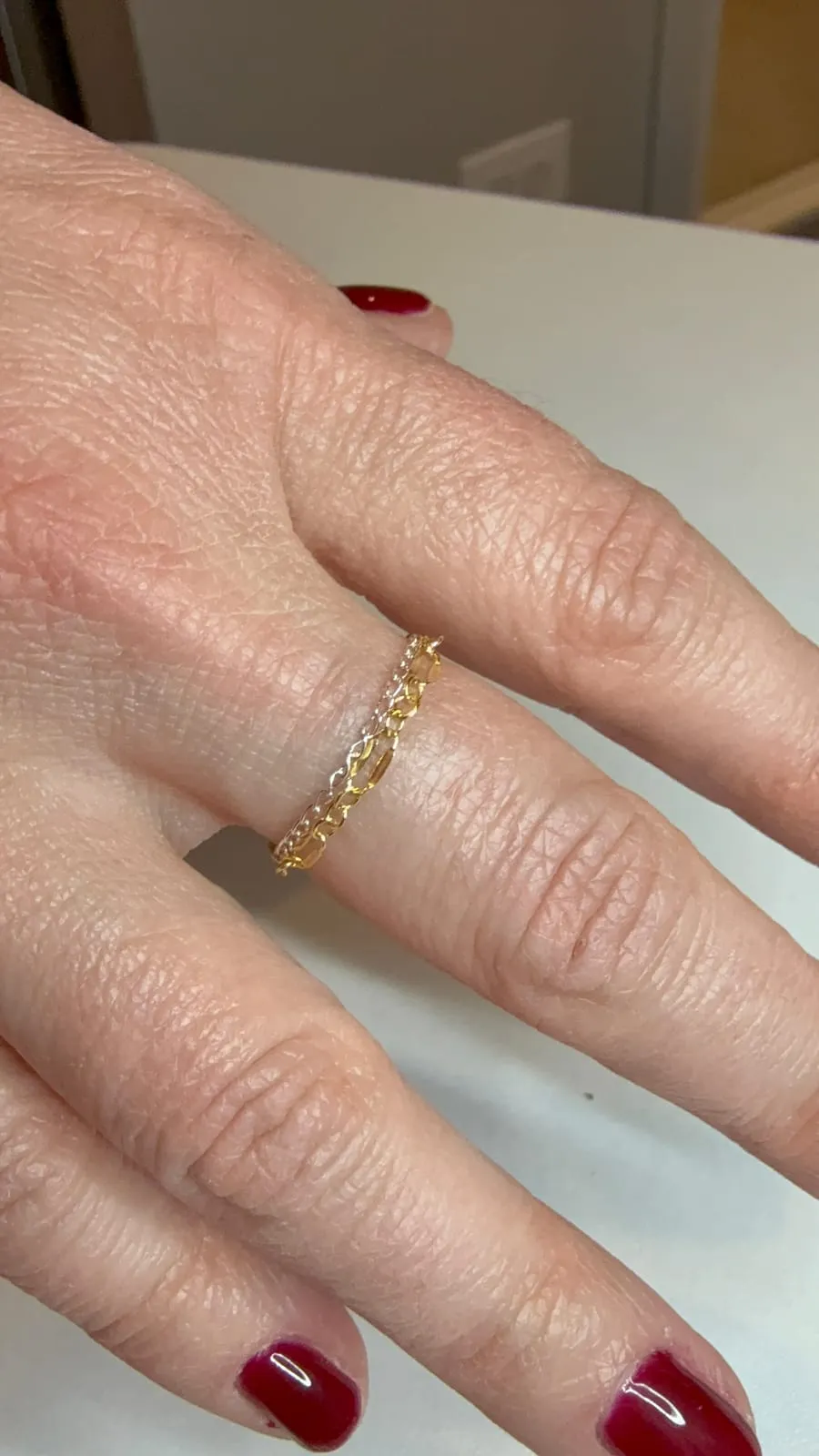 Welded permanent ring