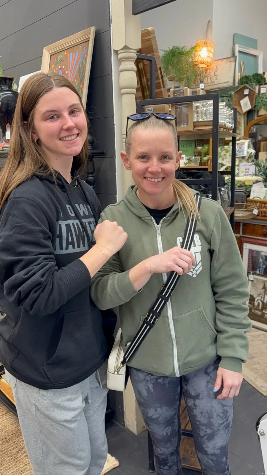 Mother and daughter with matching permanent jewelry