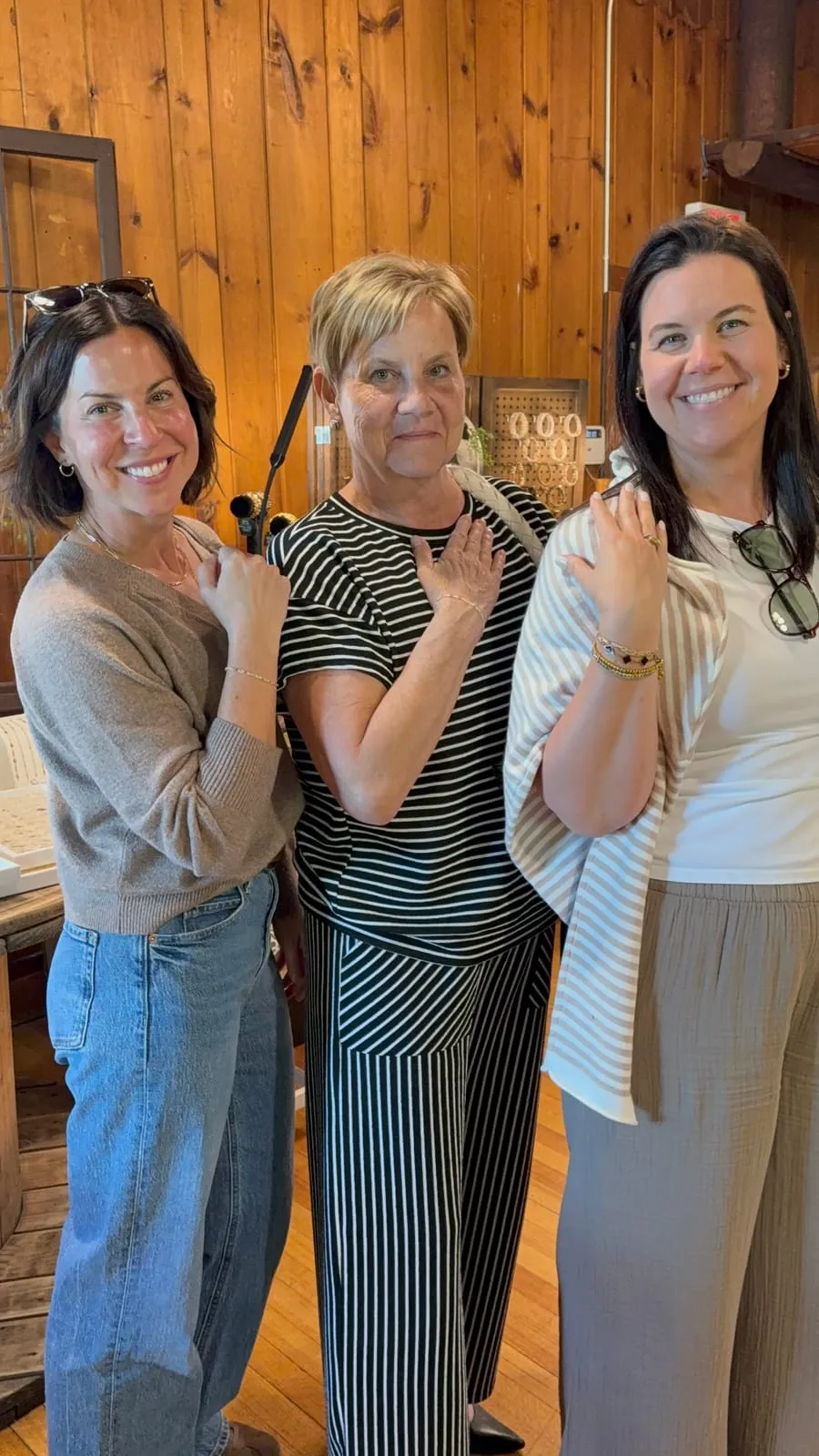 Mother and daughter with matching permanent jewelry