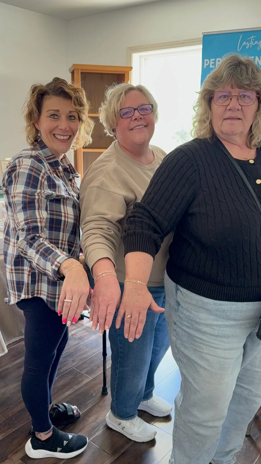Group at a permanent jewelry party
