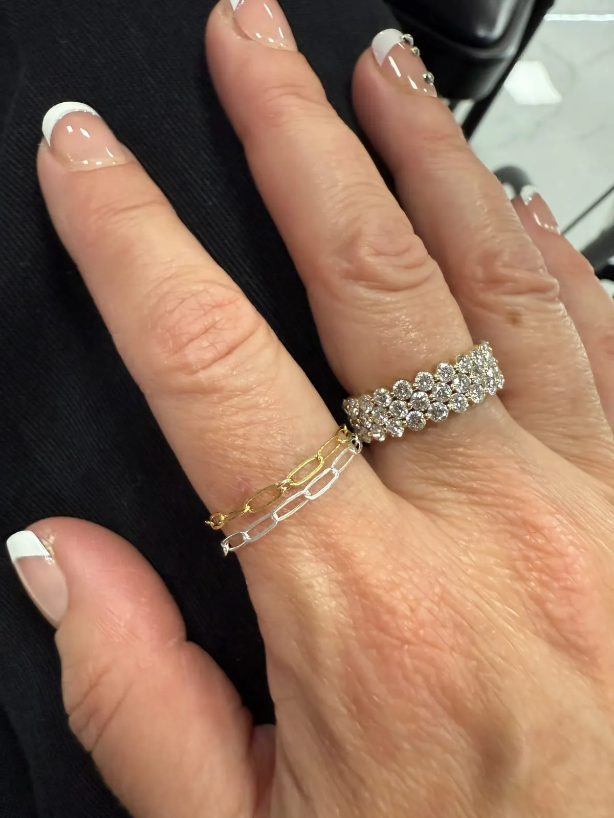 Welded permanent ring